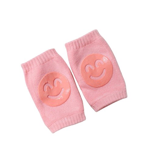 SuperBaby Genunchiere cu silicon pentru bebe Smile 0-12 luni Roz