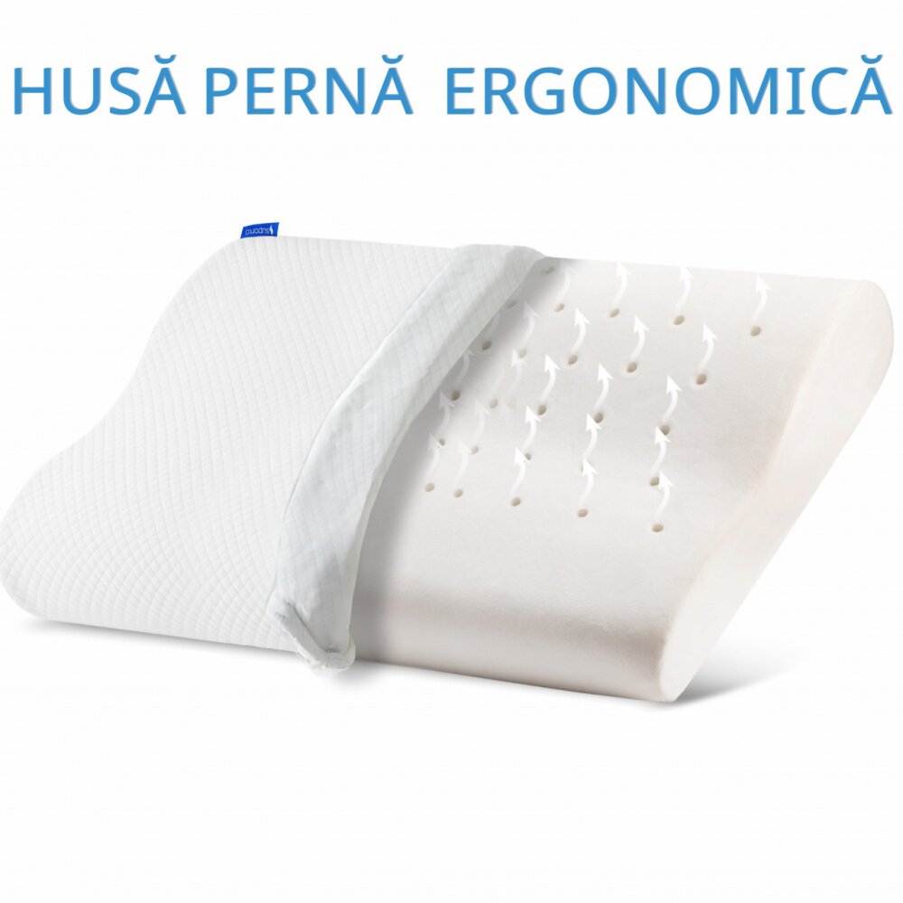Suporto Husa de schimb pentru perna ergonomica hipoalergenica