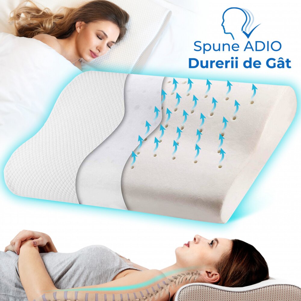 Suporto Husa de schimb pentru perna ergonomica hipoalergenica