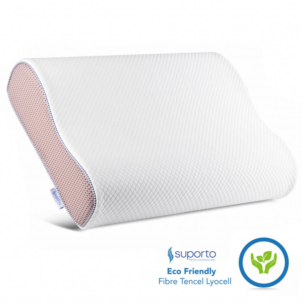 Suporto Husa de schimb pentru perna ergonomica hipoalergenica