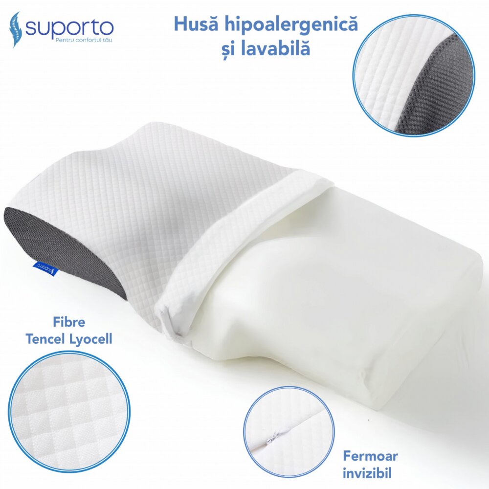Suporto Husa de schimb pentru perna ortopedica anatomica
