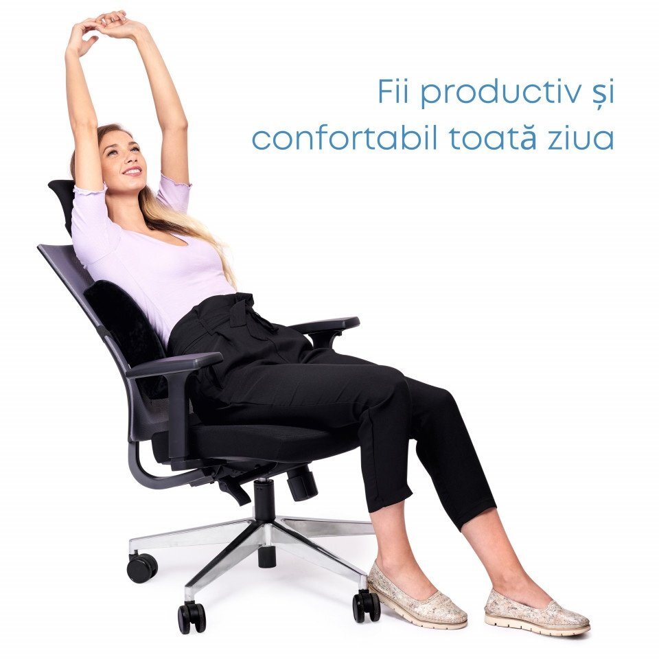 Suporto Husa pentru perna ortopedica lombara Classic negru