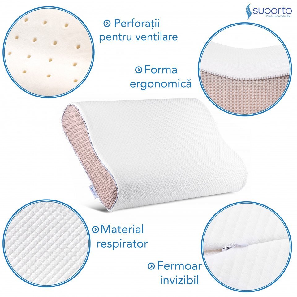 Suporto Perna de dormit ergonomica hipoalergenica Tencel Lyocell