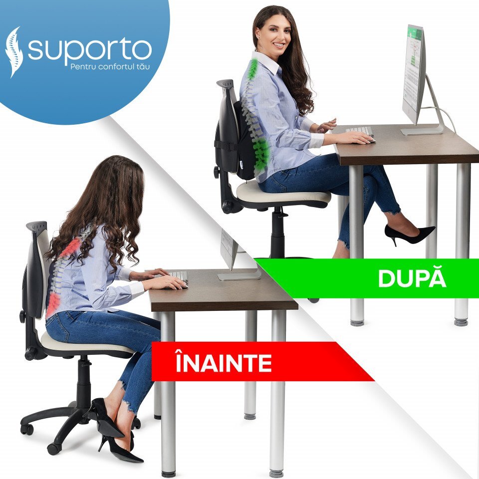Suporto Perna ortopedica lombara lata din spuma cu memorie