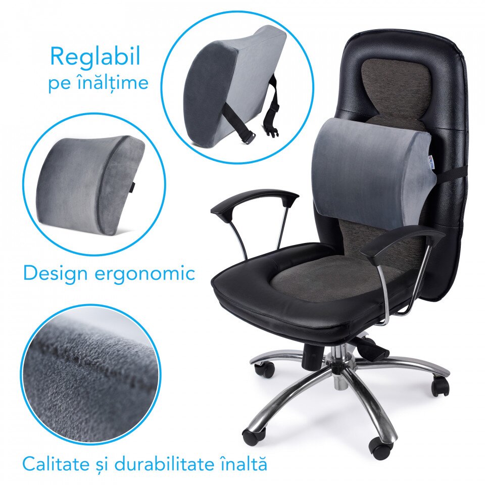 Suporto Set 2 perne ortopedice perna lombara si perna pentru sezut