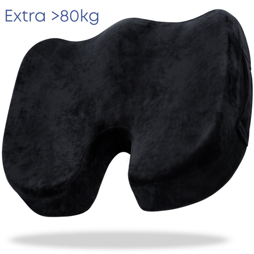 Suporto Set perna de sezut Extra coccis si perna lombara slim negru