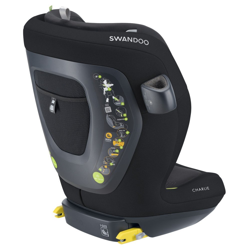 Swandoo Scaun auto Charlie i-Size Chia Black testat Adac