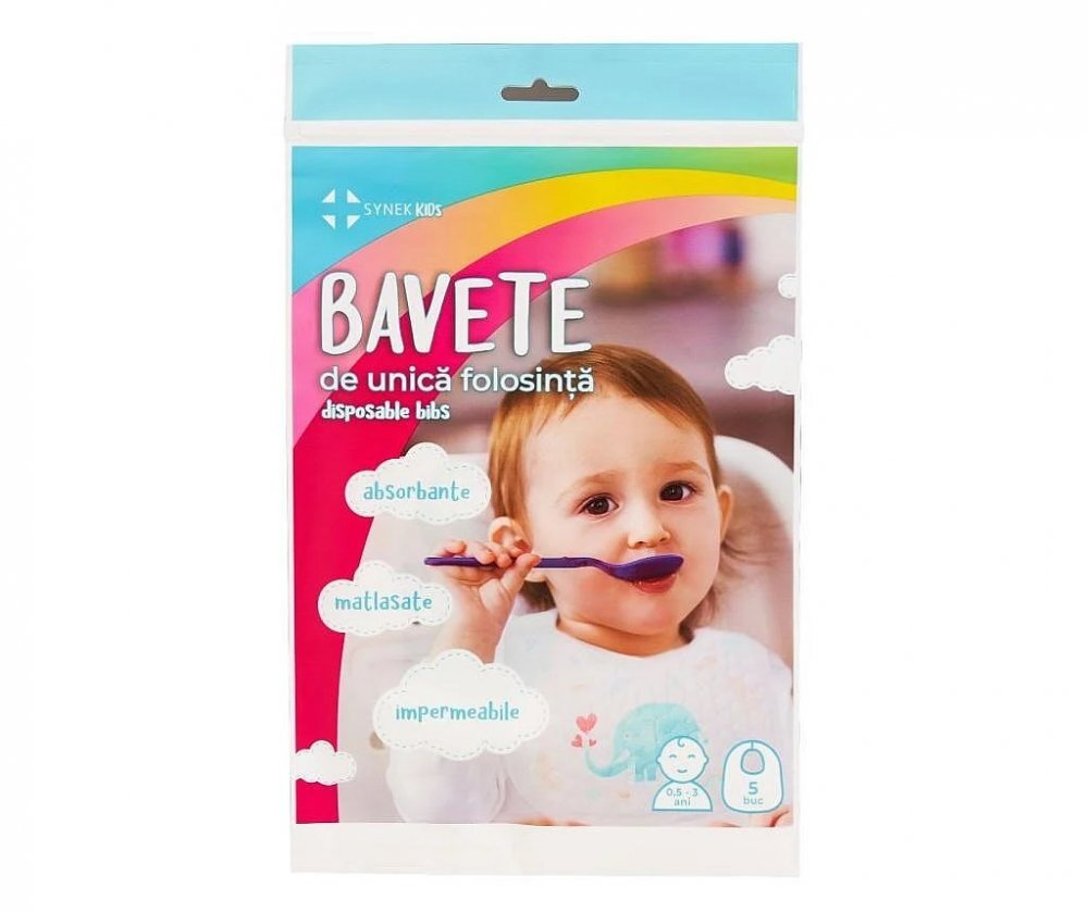 Synek Set 5 Bavete unica folosinta 0.5-3 ani
