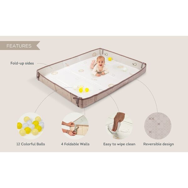 TAF TOYS Covoras de joaca Fold N Fun Fantasy Bloom