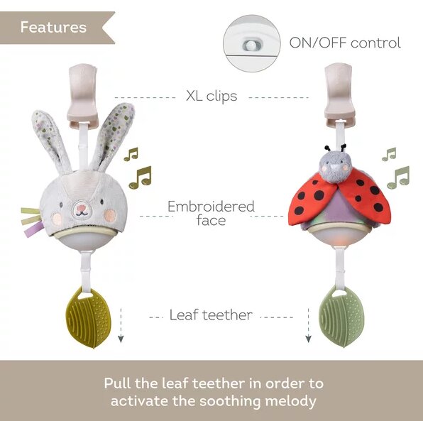 TAF TOYS Jucarie muzicala pentru carucior Ladybug