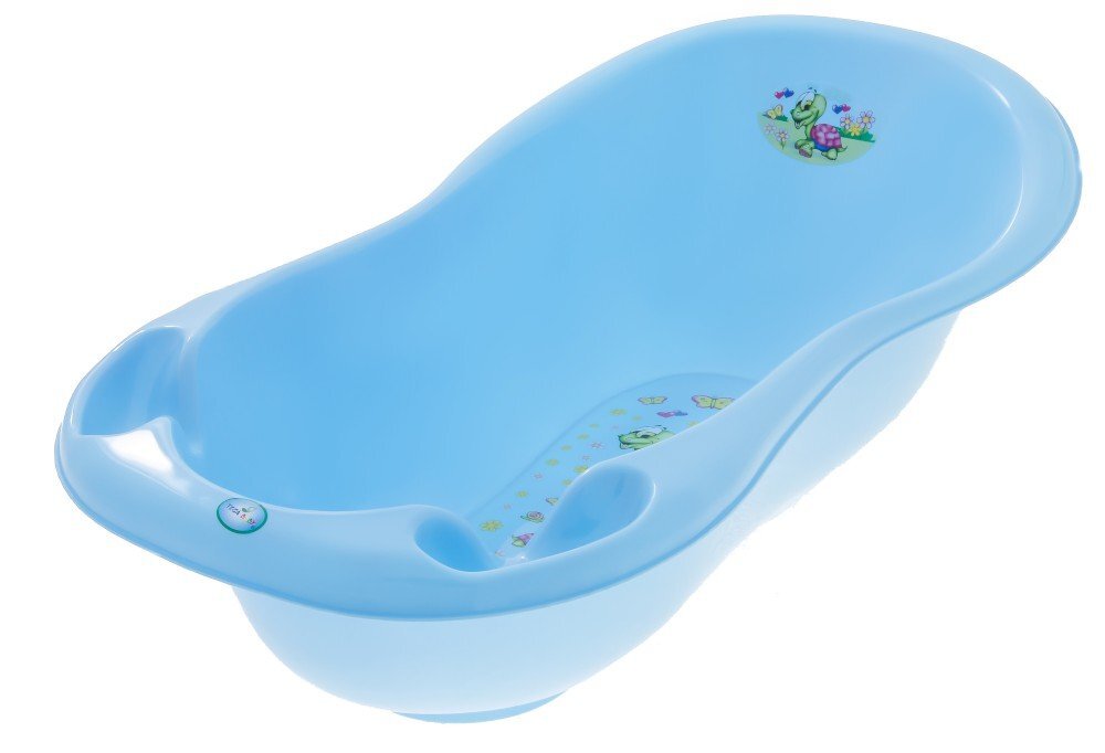 TEGA BABY Cadita Happy Turtle 102 cm Albastra cu senzor de temperatura