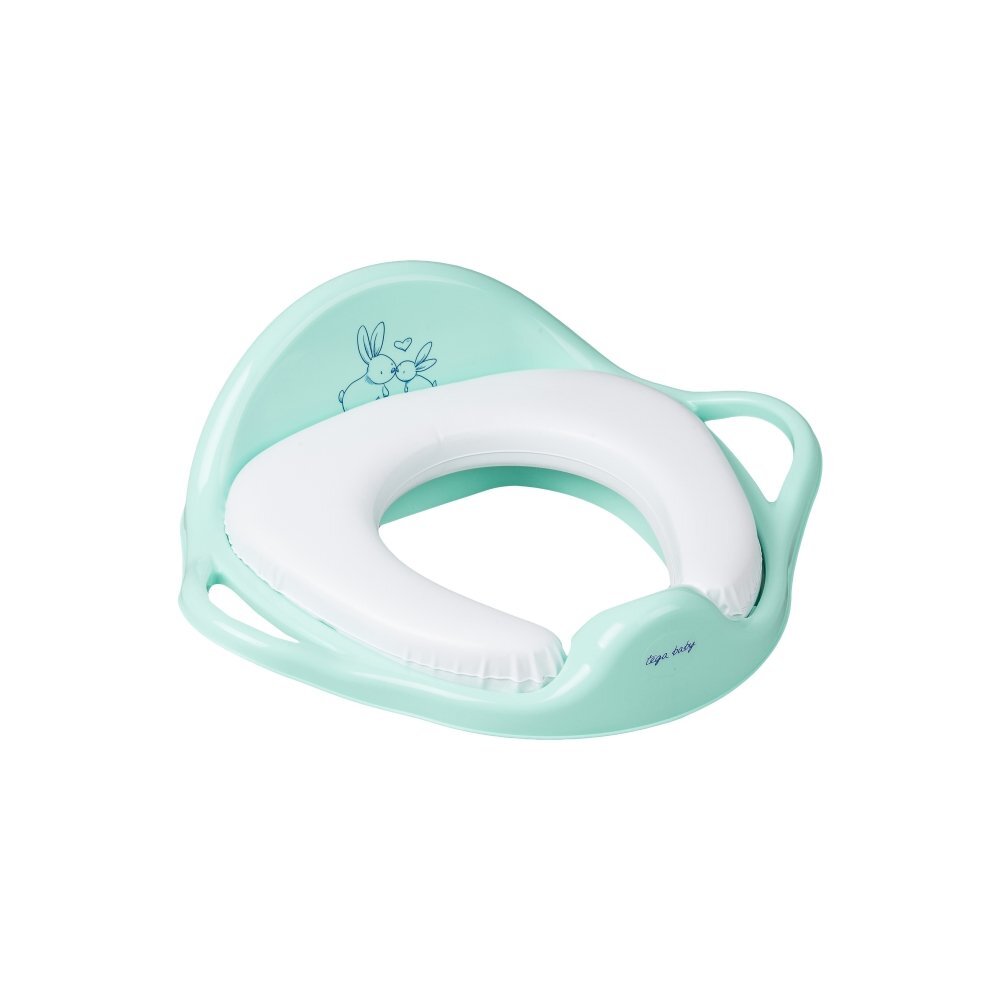 TEGA BABY Reductor pentru toaleta moale Little Bunny verde