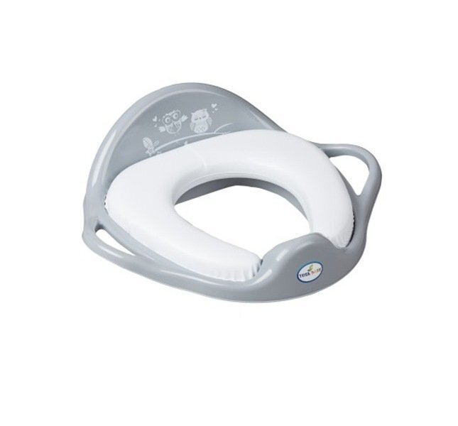 TEGA BABY Reductor pentru toaleta moale Owl gri