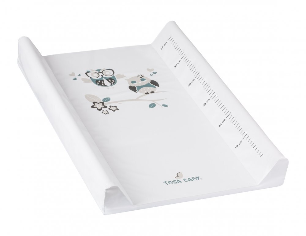 TEGA BABY Salteluta de infasat cu intaritura 70x50 cm Bufnita alba