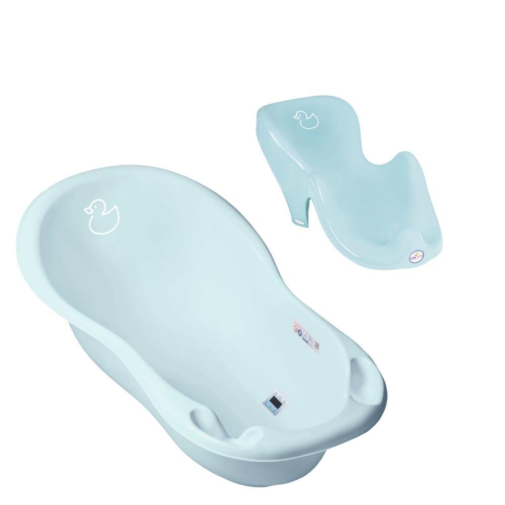TEGA BABY Set cadita 102 cm cu senzor de temperatura si suport anatomic Duck Albastru