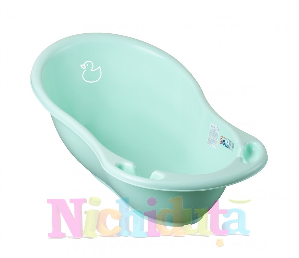 TEGA BABY Set cadita 102 cm cu senzor de temperatura si suport anatomic Duck Mint