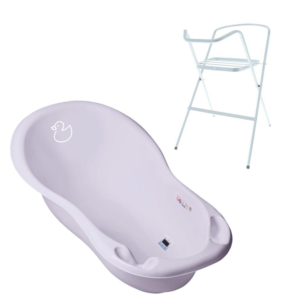 TEGA BABY Set Cadita 102 cm cu suport metalic Duck Mov