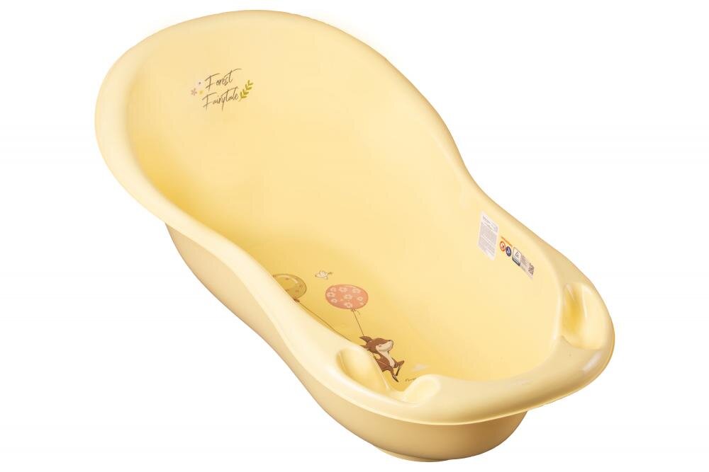 TEGA BABY Set Cadita 102 cm cu suport metalic Forest Galben