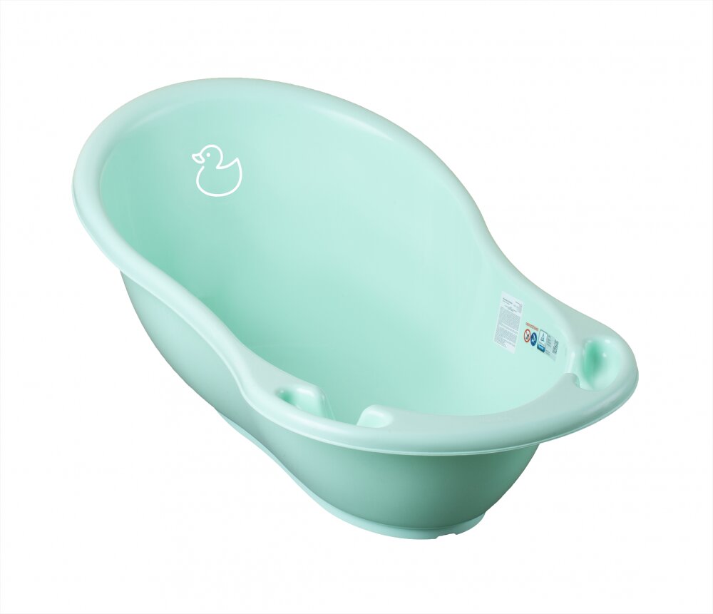 TEGA BABY Set Cadita 102 cm cu suport metalic si suport anatomic Duck Mint