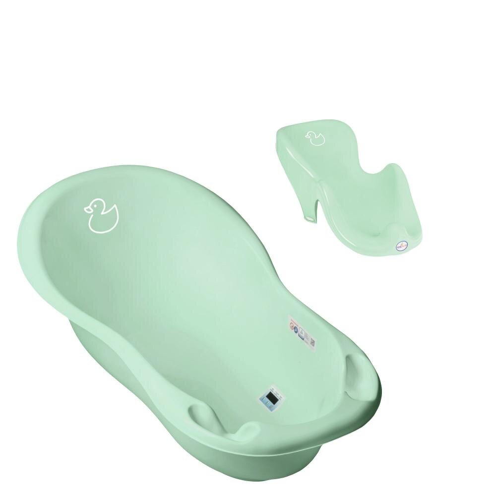 TEGA BABY Set cadita 86 cm cu senzor de temperatura si suport anatomic Duck Mint