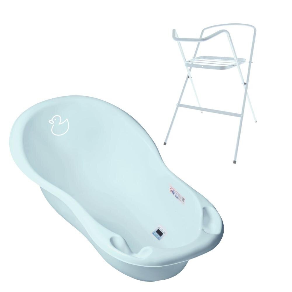 TEGA BABY Set Cadita 86 cm cu suport metalic Duck Albastru