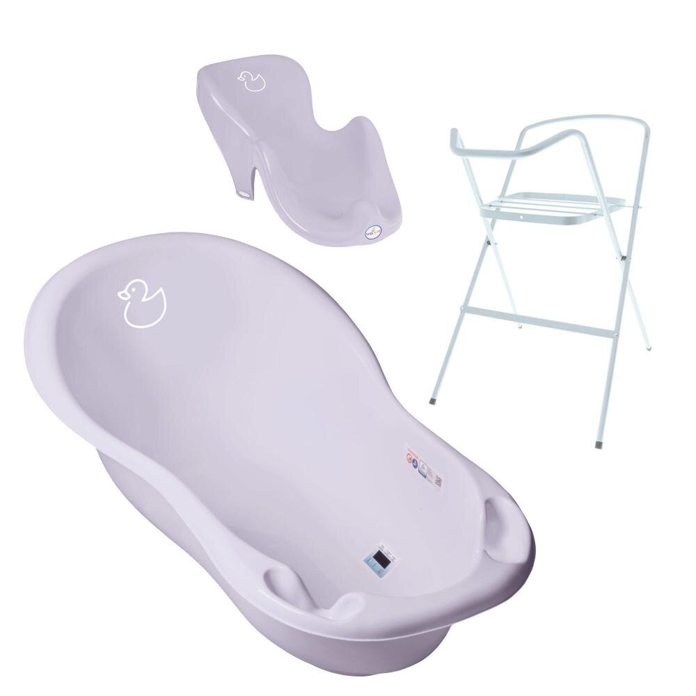 TEGA BABY Set Cadita 86 cm cu suport metalic si suport anatomic Duck Mov