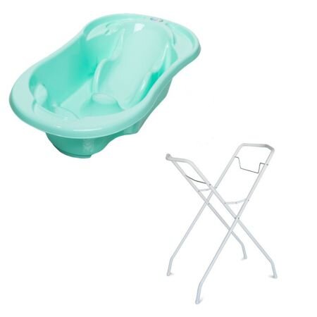 TEGA BABY Set Cadita anatomica cu suport metalic Komfort Mint