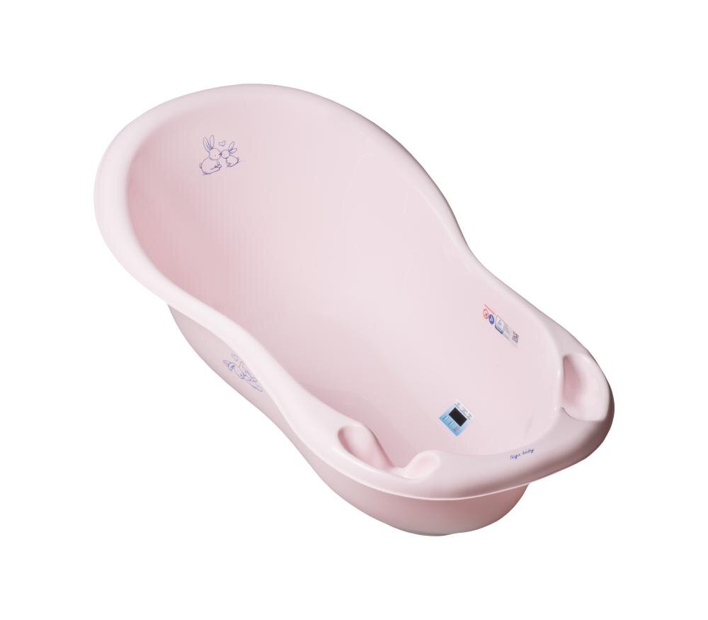 TEGA BABY Set Cadita cu suport metalic Little Bunnies 102cm Roz
