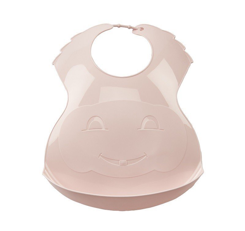 Thermobaby Baveta din plastic moale Roz Pudra