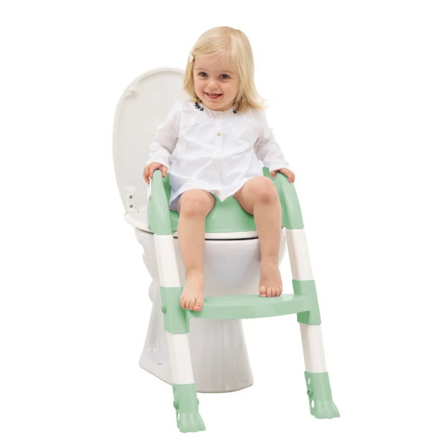 Thermobaby Reductor pentru toaleta cu scarita Kiddyloo Celadon green