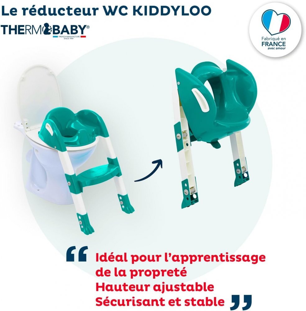 Thermobaby Reductor pentru toaleta cu scarita Kiddyloo Deep Peacock