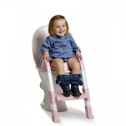 Thermobaby Reductor pentru toaleta cu scarita Kiddyloo Powder Pink
