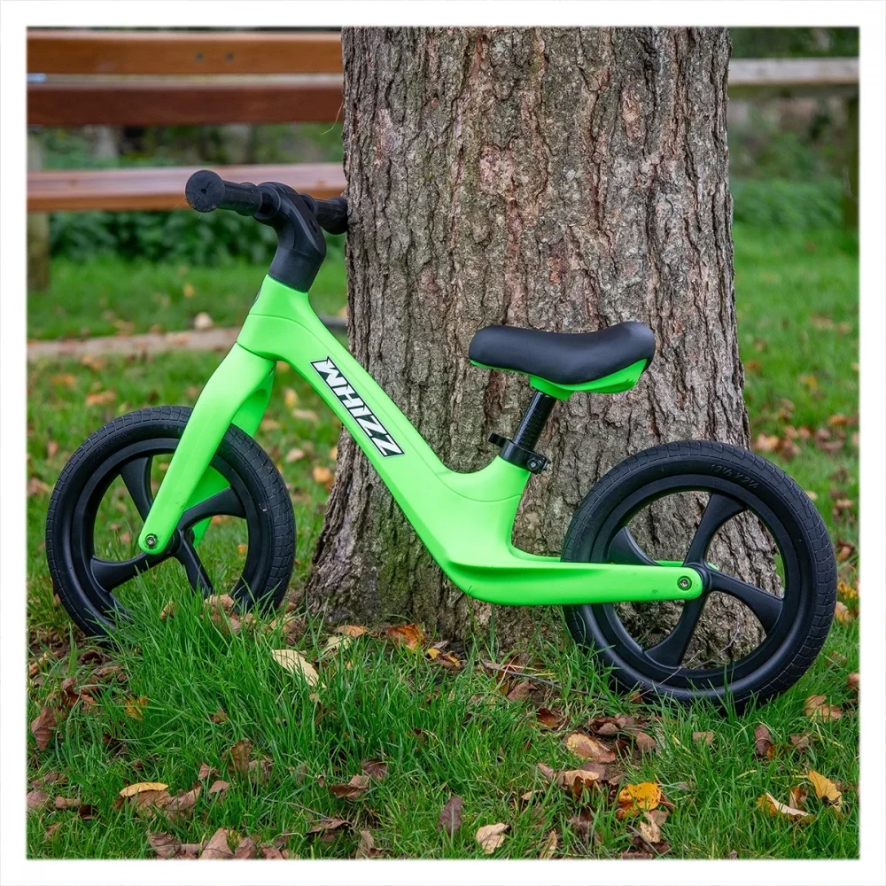 TickiT Bicicleta fara pedale Whizz Bike de echilibru sa reglabila greutate suportata 30 kg verde