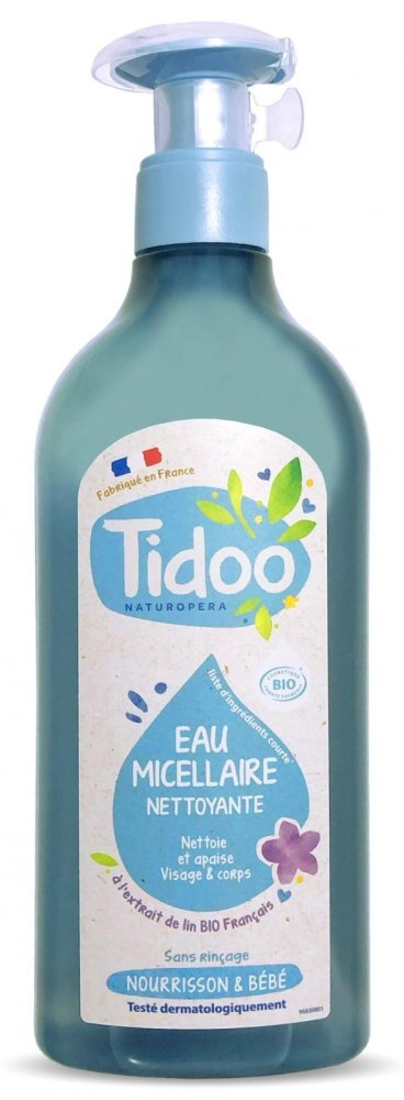 Tidoo Apa micelara Bio delicata pentru bebelusi cu extract de in 500 ml