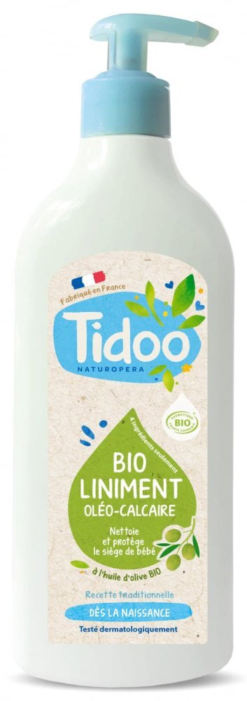 Tidoo Unguent Bio pentru curatare hidratare si protejare zona scutec bebe cu 3 uleiuri vegetale 450 ml