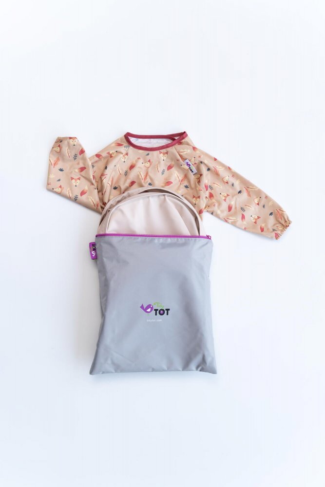 TIDY TOT Kit hranire Baveta si tava Vulpite
