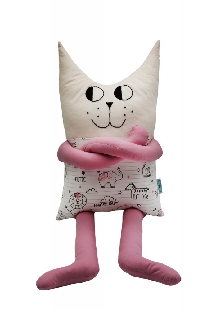 TIKNIK Papusa perna hand made pentru copii Pisica Fifi 80 cm