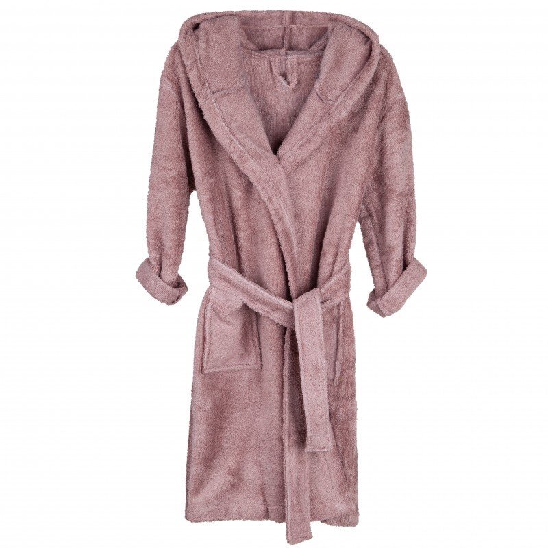 Timboo Halat de baie frotir din bambus pentru copii 8-10 ani Mellow Mauve