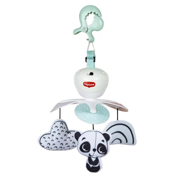 TINY LOVE Carusel Muzical Mobil Take Along Black White Decor