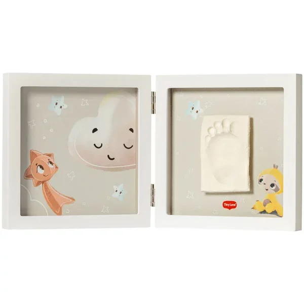 TINY LOVE Rama foto cu amprenta bebelus White