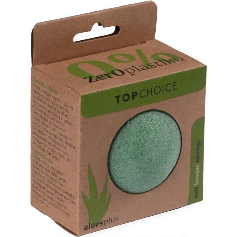 Top Choice Burete Konjac pentru curatarea tenului pe baza de aloe 0 plastic 37269