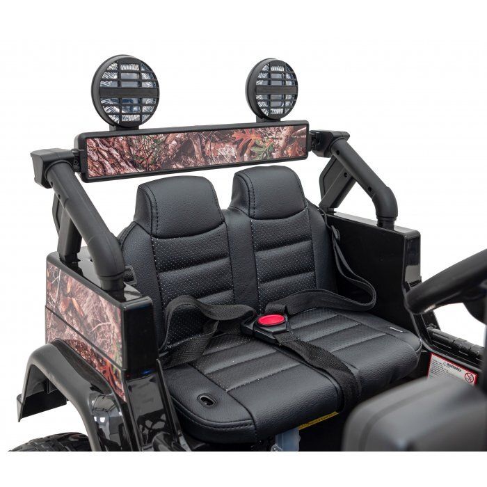 Toyota Masinuta electrica pentru copii FJ Cruiser 4x4 negru 90W cu telecomanda sunete suspensii lumini panou audio scaun piele si roti din spuma Eva
