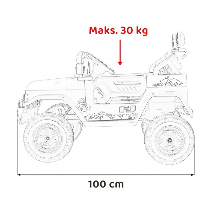 Toyota Masinuta electrica pentru copii FJ Cruiser 4x4 verde 90W cu telecomanda sunete suspensii lumini panou audio scaun piele si roti din spuma Eva