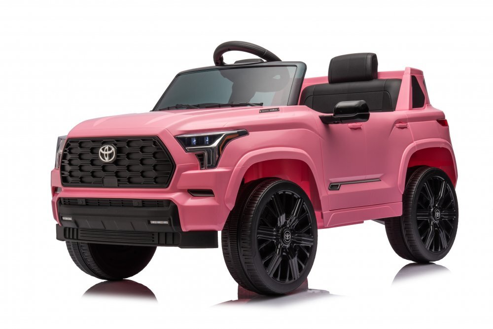 Toyota Masinuta electrica pentru copii Sequoia Pink 50W cu telecomanda 2.4G si licenta Suspensii pornire la buton deschidere usi Slow start si lumini