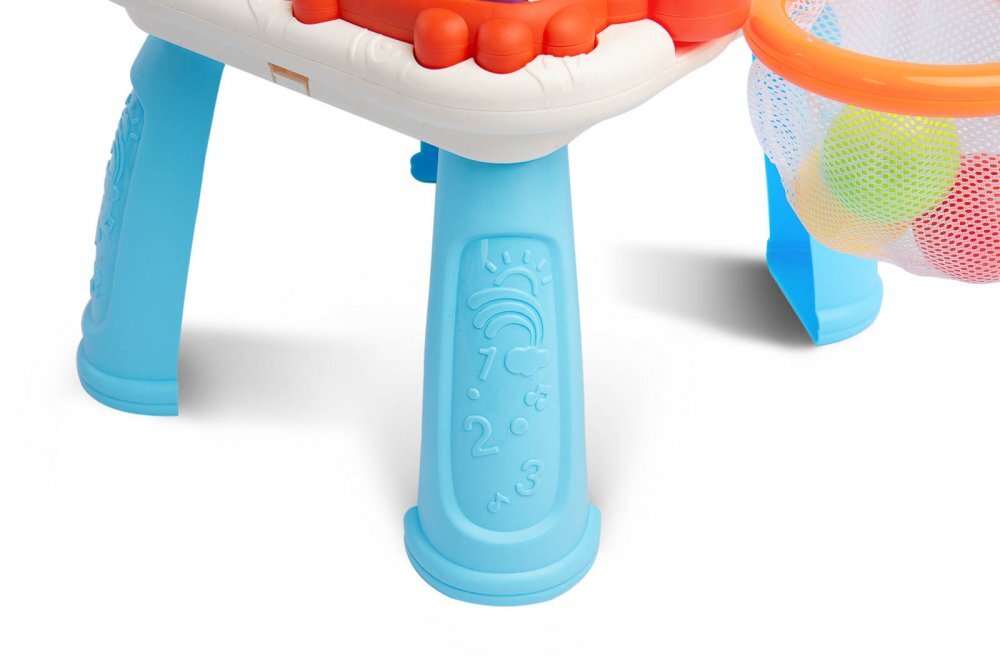 Toyz by Caretero Antepremergator muzical 2in1 transformabil in masuta cu activitati Toyz Spark Grey