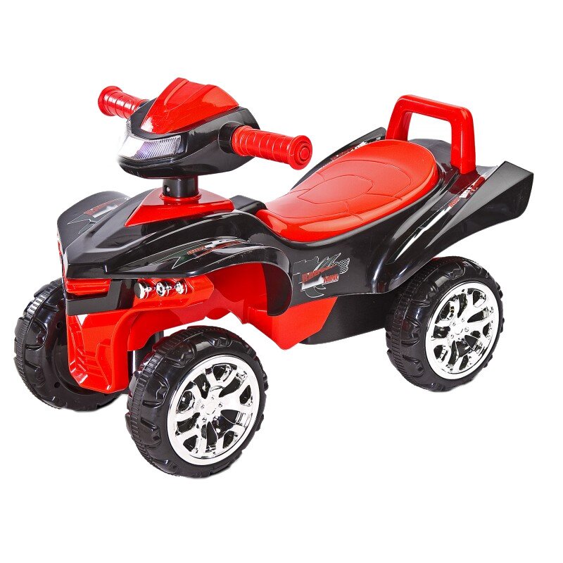 Toyz by Caretero Atv pentru copii fara pedale Toyz Mini Raptor Red cu melodii lumini si spatiu de depozitare sub scaun Inaltime scaun 24 cm de la 18 luni pana la greutatea maxima de 25 kg