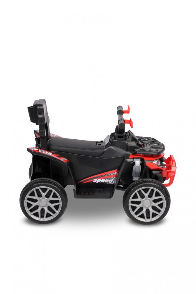 Toyz by Caretero ATV Ride On fara pedale Toyz Movix Red cu maner parentalbara de protectie detasabilaefecte sonore si luminoaserecomandat de la 24 luni