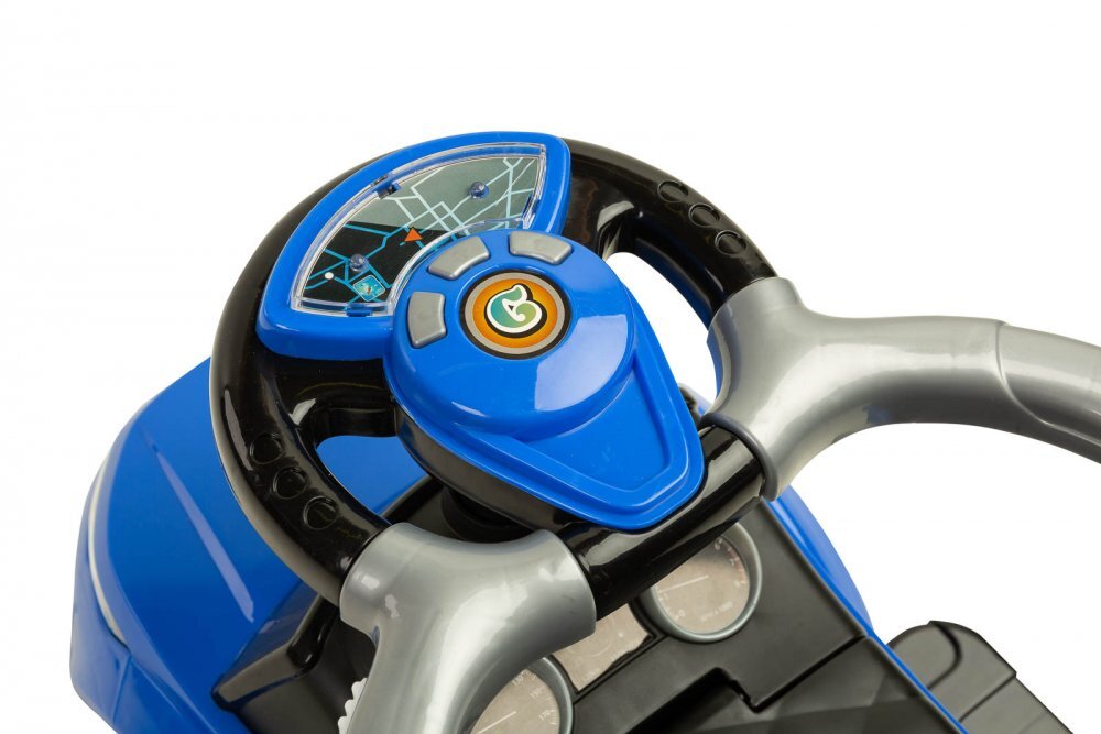 Toyz by Caretero Masinuta Ride On fara pedale 3in1 Toyz Sport Car Blue cu maner parentalbara de protectie detasabilavolan cu sunete si luminiSsatiu de depozitaresistem antirasturnareSpatar inaltsuport picioarerecomandata de la 12 luni