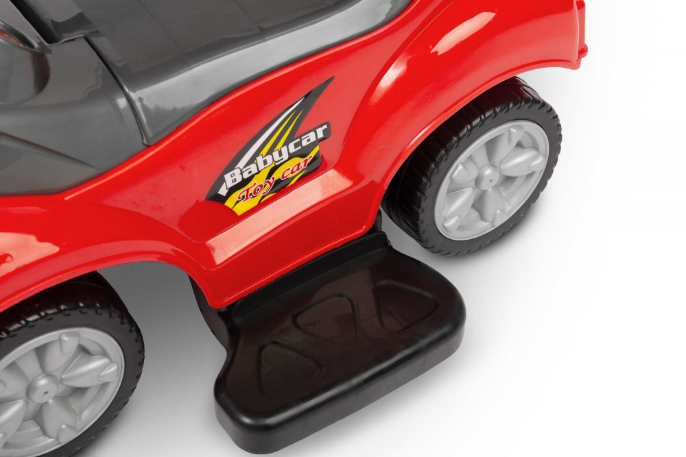 Toyz by Caretero Masinuta Ride-On fara pedale pentru copii Toyz Race car Red cu maner parentalbara de protectie detasabilasistem antirasturnarevolan cu functii muzicale