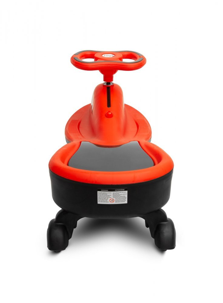 Toyz by Caretero PlasmaCar copii fara pedale Toyz Fiesta Red Ride-On gravitationala cu muzica si roti din cauciuc luminoase scaun ergonomic si spatios greutate maxima admisa 100 kg